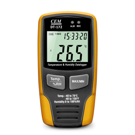 CEM DT172, Temperature and Humidity Data Logger with Display