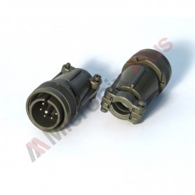 Amphenol MS3106F18-8P, Conector circular de cablu cu 8 contacte tata (7x13A+1x23A)