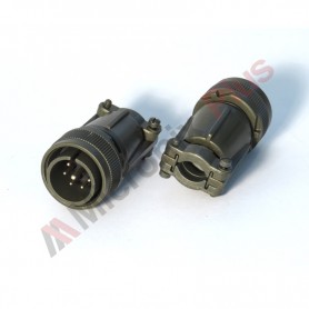 Amphenol MS3106F18-8P, Connector plug, 8 male contacts