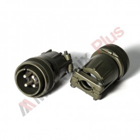 Amphenol MS3106F22-22P, Connector plug, 4 male contacts