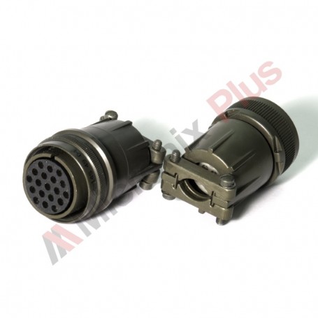 Amphenol MS3106F22-14S, Conector circular de cablu cu 19 contacte (13A) mama