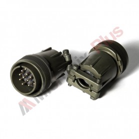 Amphenol MS3106F22-14P, Conector circular de cablu cu 19 contacte (13A) tata