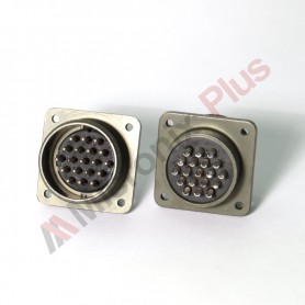Amphenol MS3102E22-14P, Conector circular cu montare pe panou, 19 contacte (13A) tata