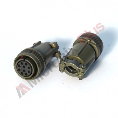 Amphenol MS3106F18-1S, Connector plug, 10 female contacts