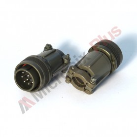 Amphenol MS3106F18-1P, Connector plug, 10 male contacts