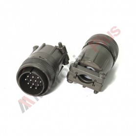 Amphenol MS3106F20-27P, Conector circular de cablu cu 14 contacte (13A) tata