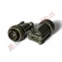 Amphenol MS3106F14S-7P, Connector plug, 3 male contacts