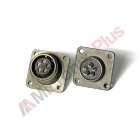 Amphenol MS3102E14S-5S, Box Receptacle Connector, 5 female contacts