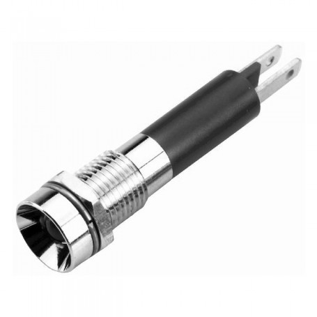 Indicator Ø8mm LED 5mm, 24Vcc, IP67, EAO seria 17