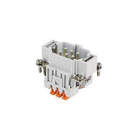ILME JSHM 06, Bloc de contacte marime "44.27", 6 contacte tata + GND (16A 500V) cu conectare rapida