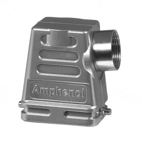 Amphenol C146 10G006 506 8, Carcasa conector cablu, intrare laterala Pg21, 2 stifturi, profil inalt