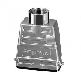 Amphenol C146 10G006 656 8, Carcasa conector cablu, intrare sus Pg16, 2 stifturi, profil inalt