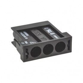 Amphenol C146 A03 001 E8, male module 3 pole for Ø3.6mm crimp contacts