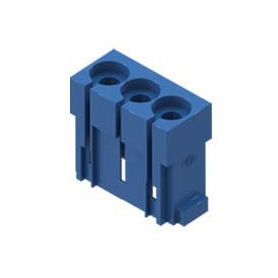 ILME CX 03 P, modular insert, Mixo series, for pneumatic contacts, 1 module, with 3 seats for tube diameter 1,6 - 4,0 mm