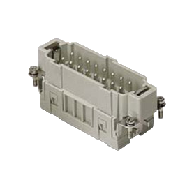 ILME CSEM 16, male insert, spring terminal connection, 16 poles + PE, 16 A 500 V 6 kV 3