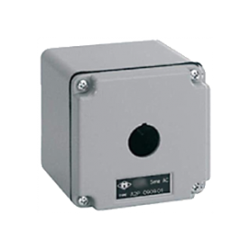 ILME A2M 0909.01, box for control devices and signals, M25 cable entry, 1 hole for unit Ø 22 mm, external dimensions 92x92x86 mm