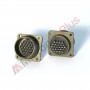 Amphenol MS3102E24-28P, Box Receptacle Connector, 24 male contacts