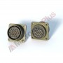 Amphenol MS3102E24-28S, Box Receptacle Connector, 24 female contacts