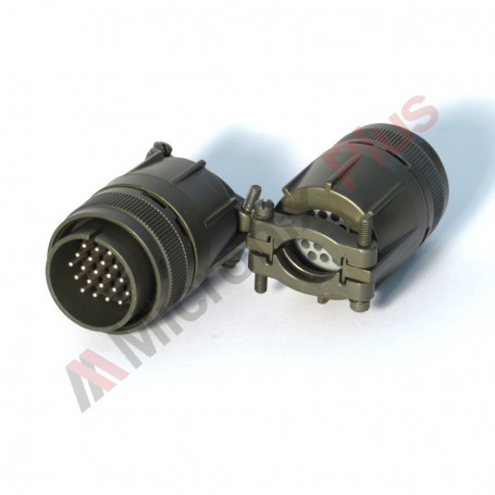 Amphenol MS3106F24-28P, Connector plug, 24 male contacts