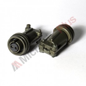 Amphenol MS3106F12S-3S, Connector Plug, 2 female contacts