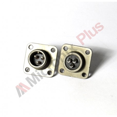 Amphenol MS3102E10SL-3P, Box Receptacle Connector, 3 male contacts