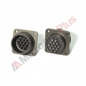 Amphenol MS3102E20-27P, Box Receptacle Connector, 14 male contacts