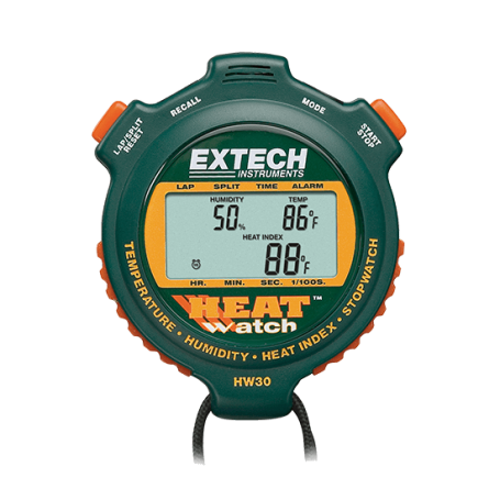 Extech HW30, Cronometru cu indice caldura, temperatura, umiditate