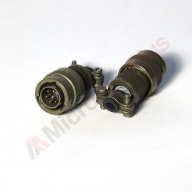 Amphenol 62IN-16F-10-6P, Connector plug, 6 male contacts