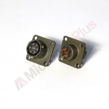 Amphenol PT02E-10-6S, Box Mounting Receptacle, 6 female contacts