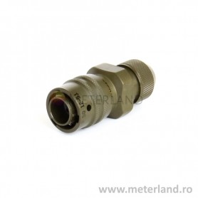 Amphenol PTG06-SE-10-6P-SQ, Connector Plug, 6 male crimp contacts