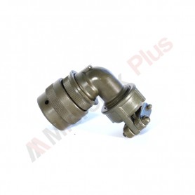 Amphenol 62IN-18F-14-12P, Cable Plug Connector with 90 deg backshell, 12 male contacts