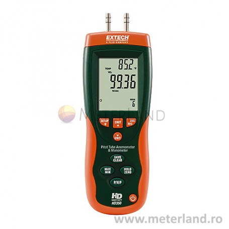 Extech HD350, Pitot Tube Anemometer and Differential Manometer