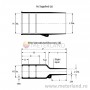 Raychem 202K142-25/225-0, manson termocontractabil drept cu adeziv