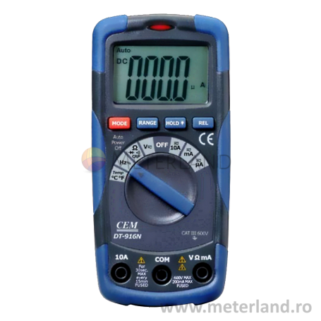 CEM DT-916N, Compact Digital Multimeter, CAT III 600V