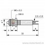 M6 (Ø6mm) LED Panel Mount 3mm LED Indicator, 24Vdc, IP67, CML 19-020.35x, EAO 17-020.35x