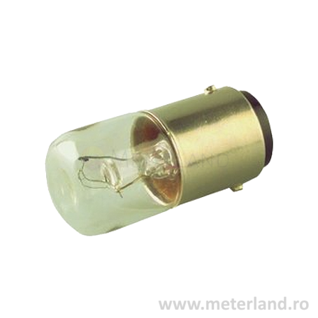 Beculet cu incandescenta, 24V 5W, soclu BA15d