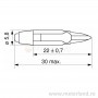 Telephone Slide LED Lamp for Signalisation, 12Vac/dc, Socket T5.5