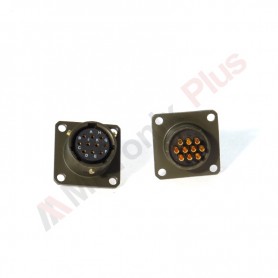 Amphenol 62IN-12E-12-10S, conector circular de panou, 10 contacte mama