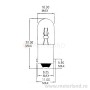 Bayonet Filament Lamp for Signalisation, 130V 20mA, Socket BA9s