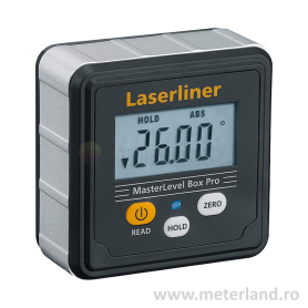 Laserliner 081.262A MasterLevel Box Pro, Compact digital electronic spirit level 59x59mm