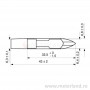 Telephone Filament Lamp, 24V 50mA, Slide socket T6.8