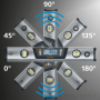 Laserliner 081.270A DigiLevel Pro 40, Nivela electronica 40 cm cu laser si interfata Bluetooth, 4021563706471