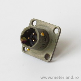 Amphenol 62IN-12E-8-3P, Box Mounting Receptacle, 3 male contacts
