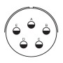 Amphenol PT00E-18-5S-SR, conector circular de cablu, 5 contacte mama