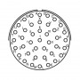 Amphenol MS3470W20-41P, conector circular de panou, 41 contacte cu sertizare, tata