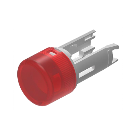 EAO 18-932.2, Lentila din plastic rosu Ø7.5mm, fara LED , suport translucid, pentru seria 18 EAO