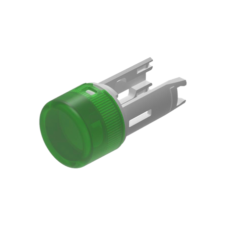 EAO 18-932.5, Lentila din plastic verde Ø7.5mm, fara LED , suport translucid, pentru seria 18 EAO