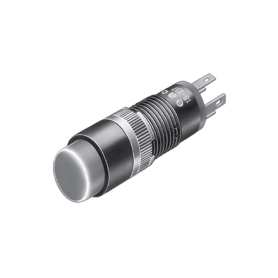 EAO 18-137.035, Illuminated pushbutton actuator, front dimension Ø9mm, 1NO gold contacts