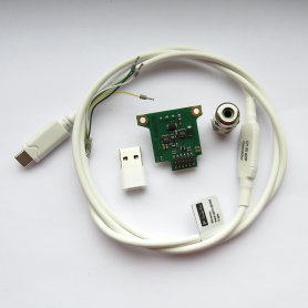Optris ACCTIACC, Kit interfata digitala USB-C, USB-A pentru senzori IR Optris CT, CTlaser
