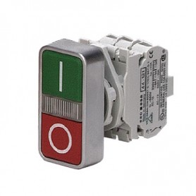EAO 44-771.6, Illuminated double pushbutton actuator with momentary switching action
